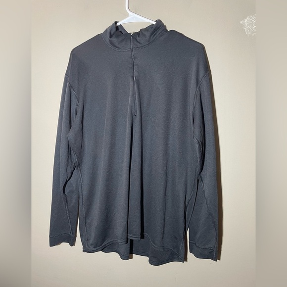 Vintage Patagonia Sweater Mens Large Black Capilene 1/4 Quarter Zip - Picture 1 of 5